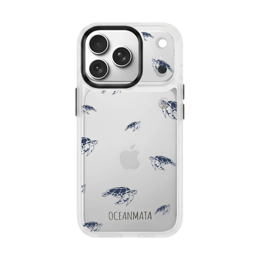 Nachhaltige Handyhülle iPhone 17 pro max Turtlino aus Ocean Plastic — Vorderseite