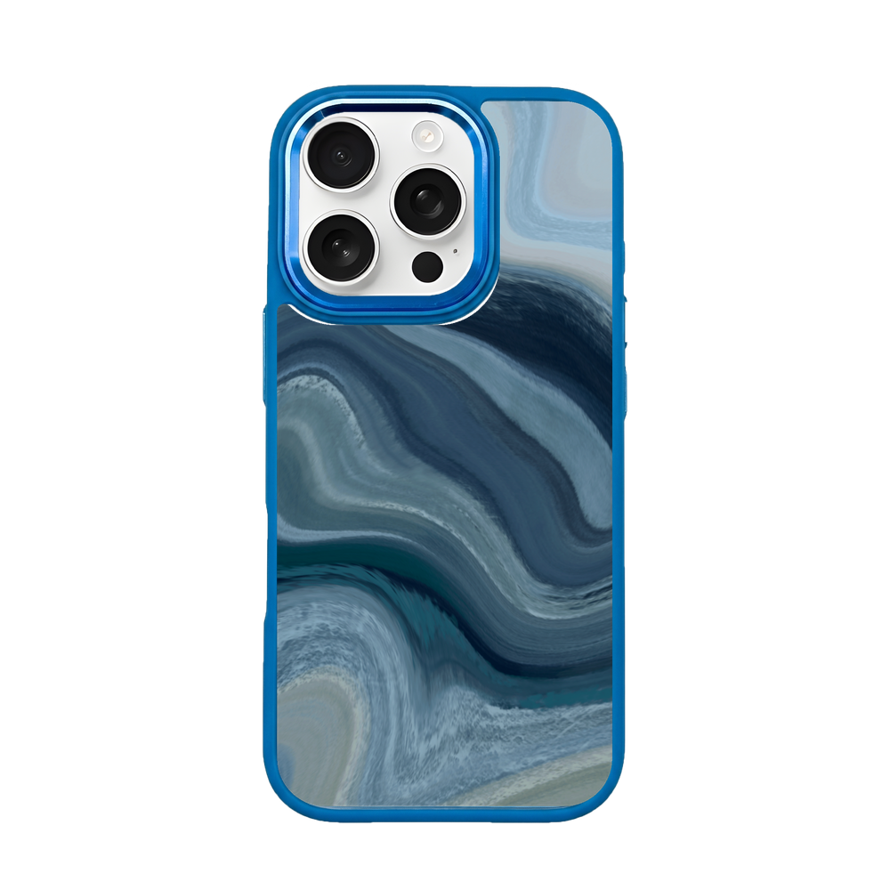 iPhone 16 pro hoesje - abstracte golf - "Summerwave" - ​​duurzaam